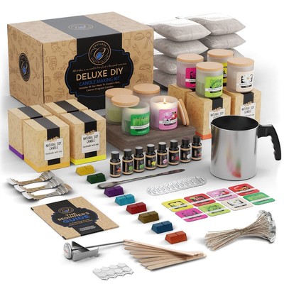 CraftZee Soy Candle Making Kit for Adults, Beginners - DIY Candle Making Supp...