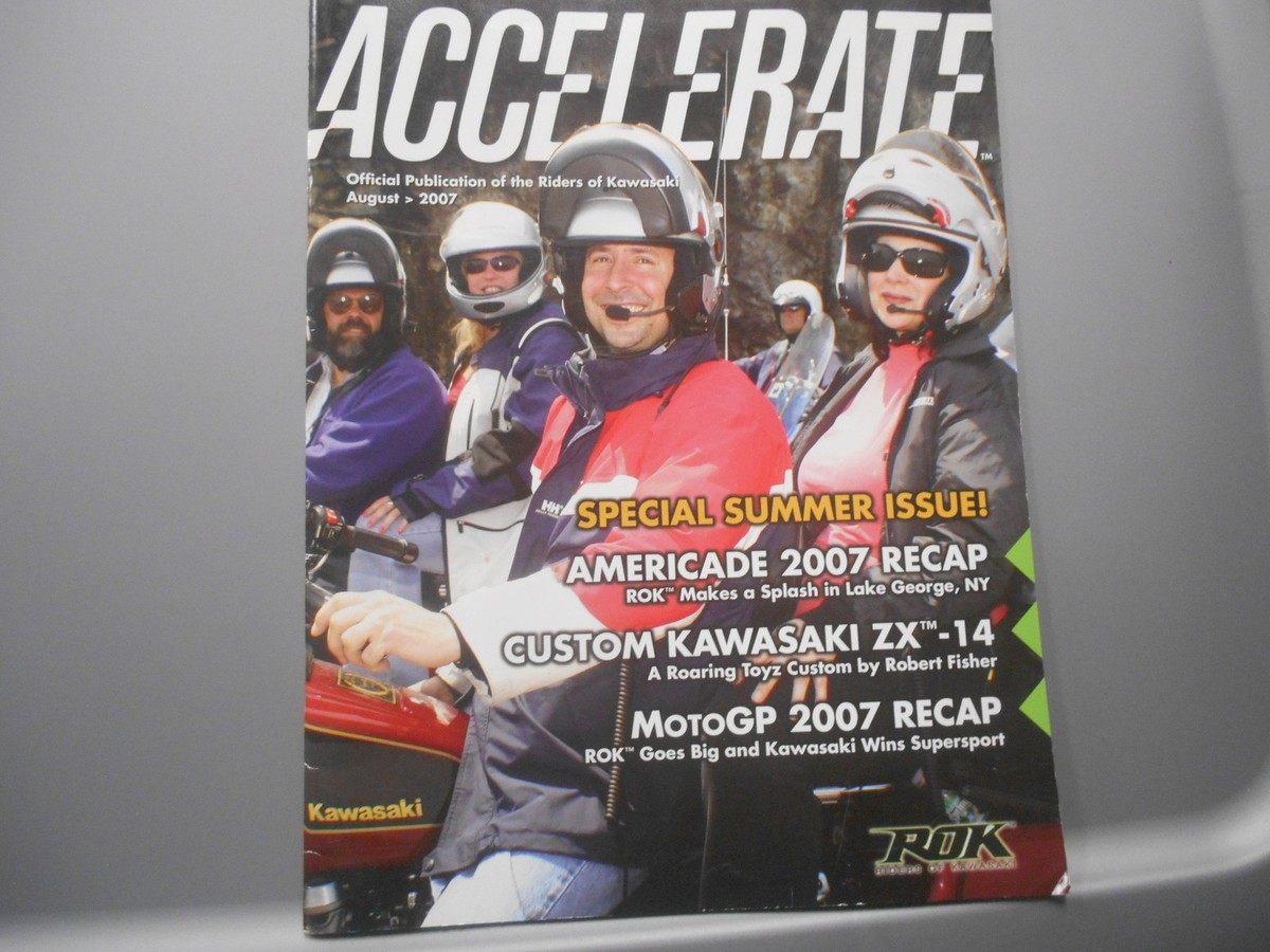 Accelerate Riders of Kawasaki Official Publication Magazine News