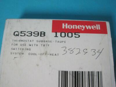 NEW Honeywell Thermostat Subbase Q539B 1005 – Taupe For T87F – OEM Part