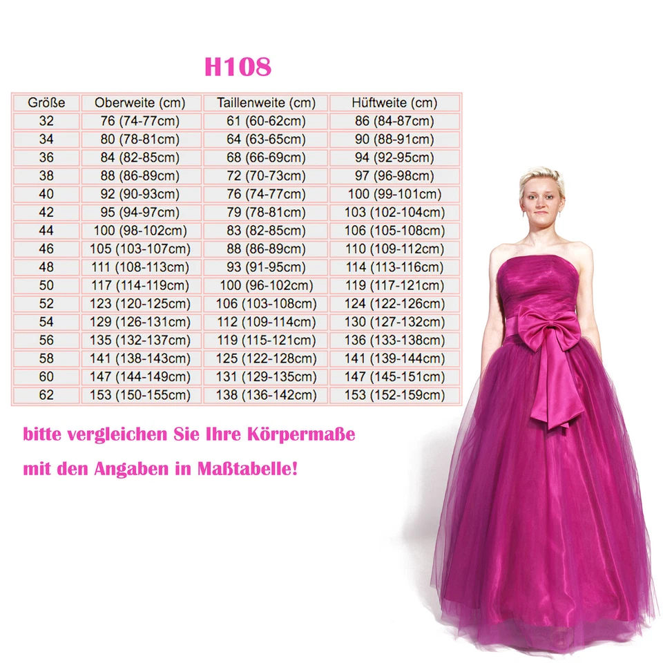 Abendkleid Ballkleid Tüllröcke Hochzeit Abschlussparty Jugendweihe lang Lafairy  - Bild 2 von 2