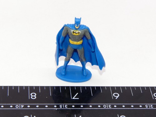 Mini Batman Figure Toy Figurine DC Comics Miniature Topper Blue - Picture 2 of 5