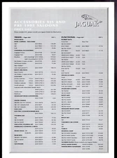 Jaguar Daimler Pre-1995 Accessories Prices 1997 UK Brochure XJ40, Series 3, XJS