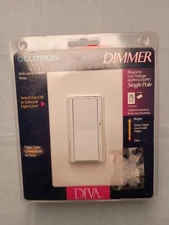 Lutron DVLV-600P-WH Magnetic Low-Voltage Single-Pole Dimmer White (600 Watts)