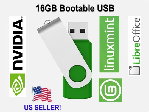 FREE SHIP! Linux Mint Cinnamon v22.1 64bit - 16gb BOOTABLE/LIVE USB/PERSISTENT