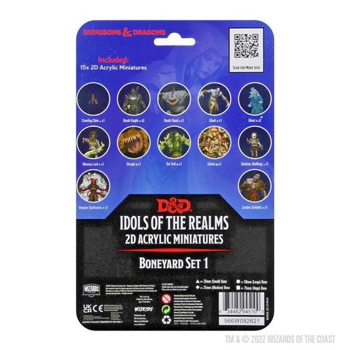 BONEYARD SET 1 D&D Idols of the Realms 2D Acryl Miniaturen Wizkids WZK94510 - Bild 7 von 7