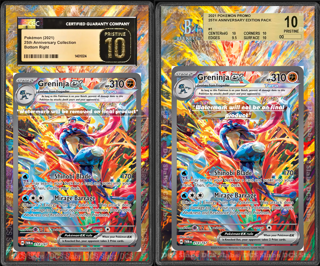 Greninja EX SIR 214/167 CGC BGS Display Extended Art for Greninja EX SIR 214/167 CGC BGS Display Extended Art for