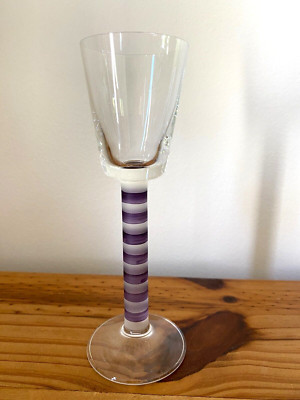 MIKASA Wine Goblet 6.75'' Height Overture Frost Stripe Stem 2 fl oz