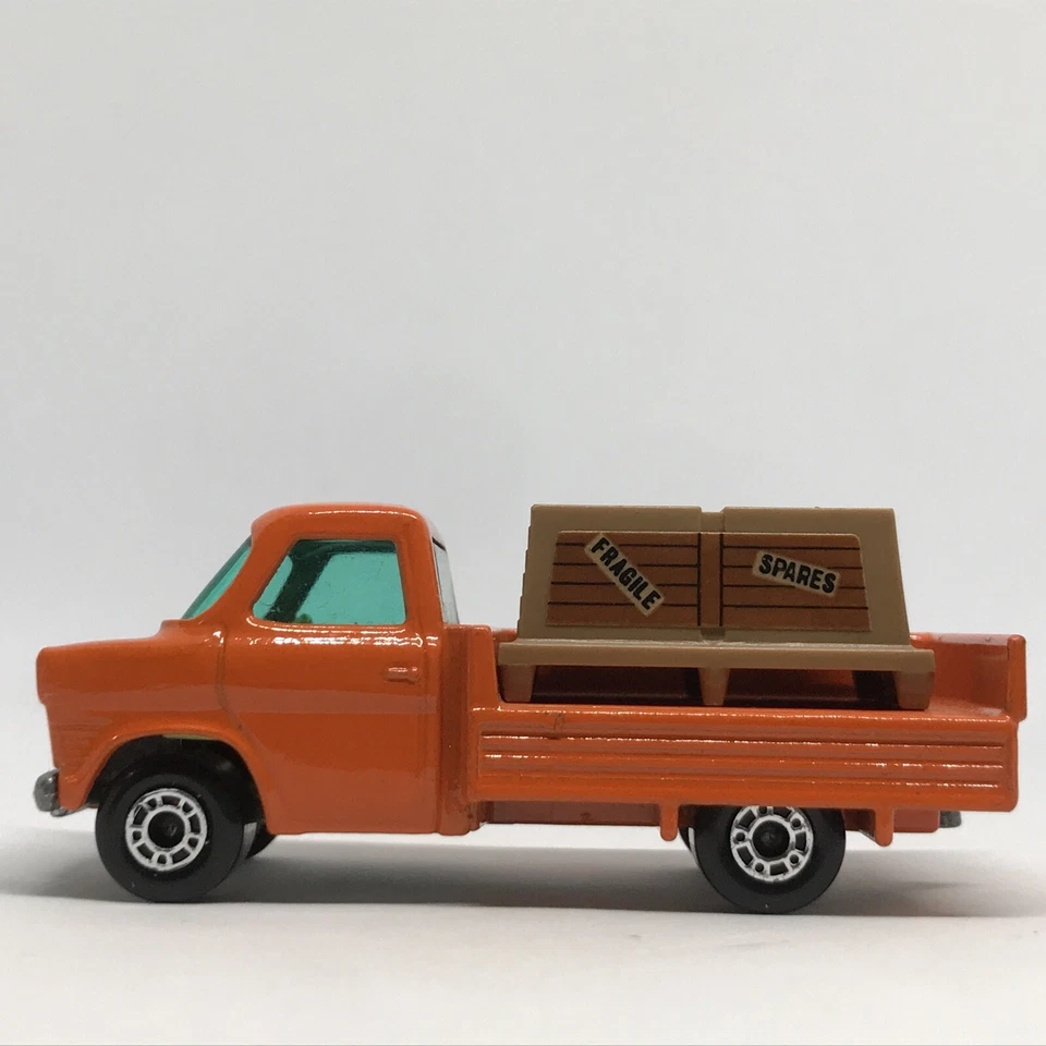 Lesney Matchbox Superfast No. Ford Transit 1977 66 naranja hecho en Inglaterra con caja Foto 2 de 4