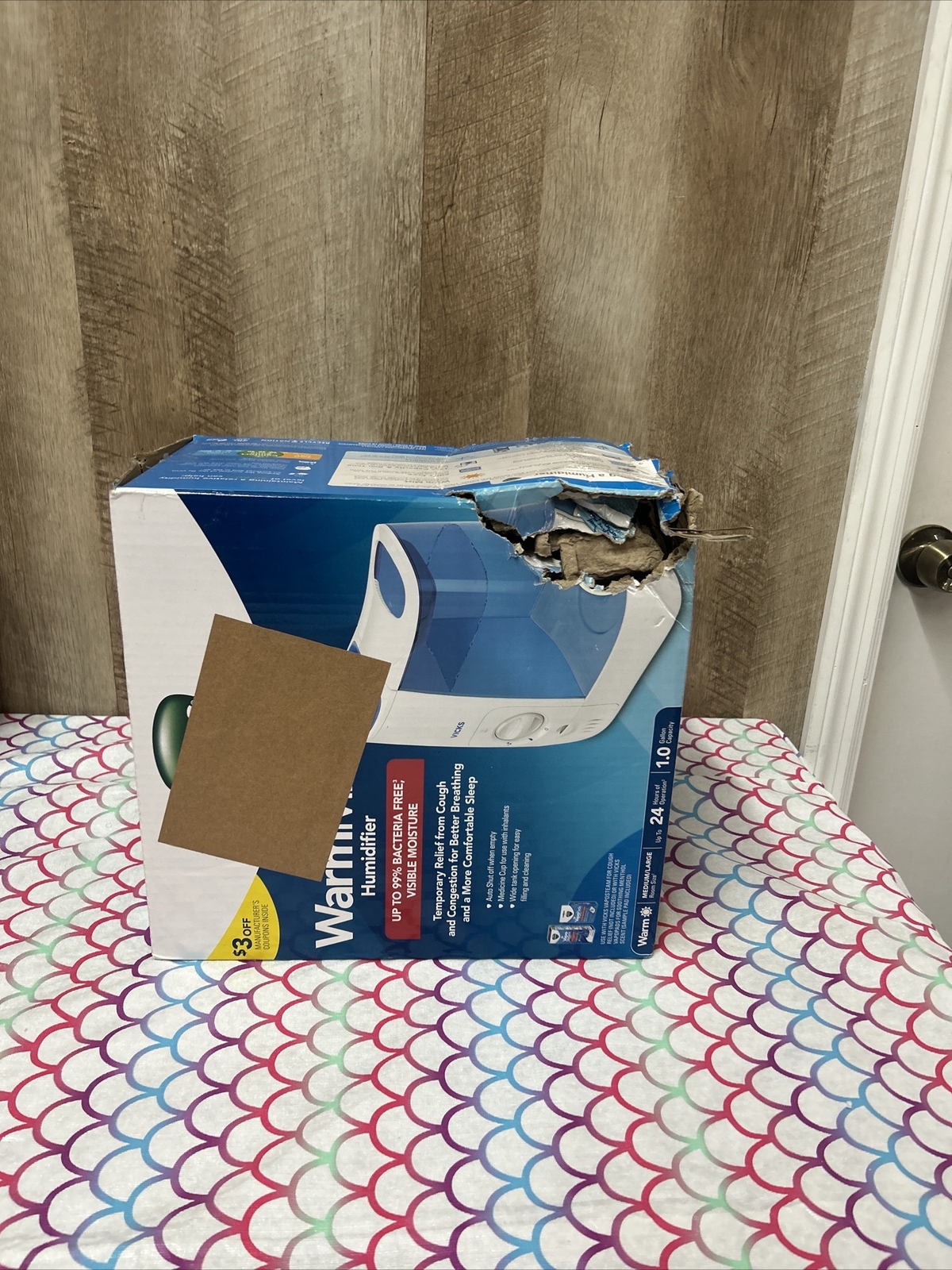 Vicks Warm Mist Humidifier 1 Gallon VWM845 Filter Free eBay