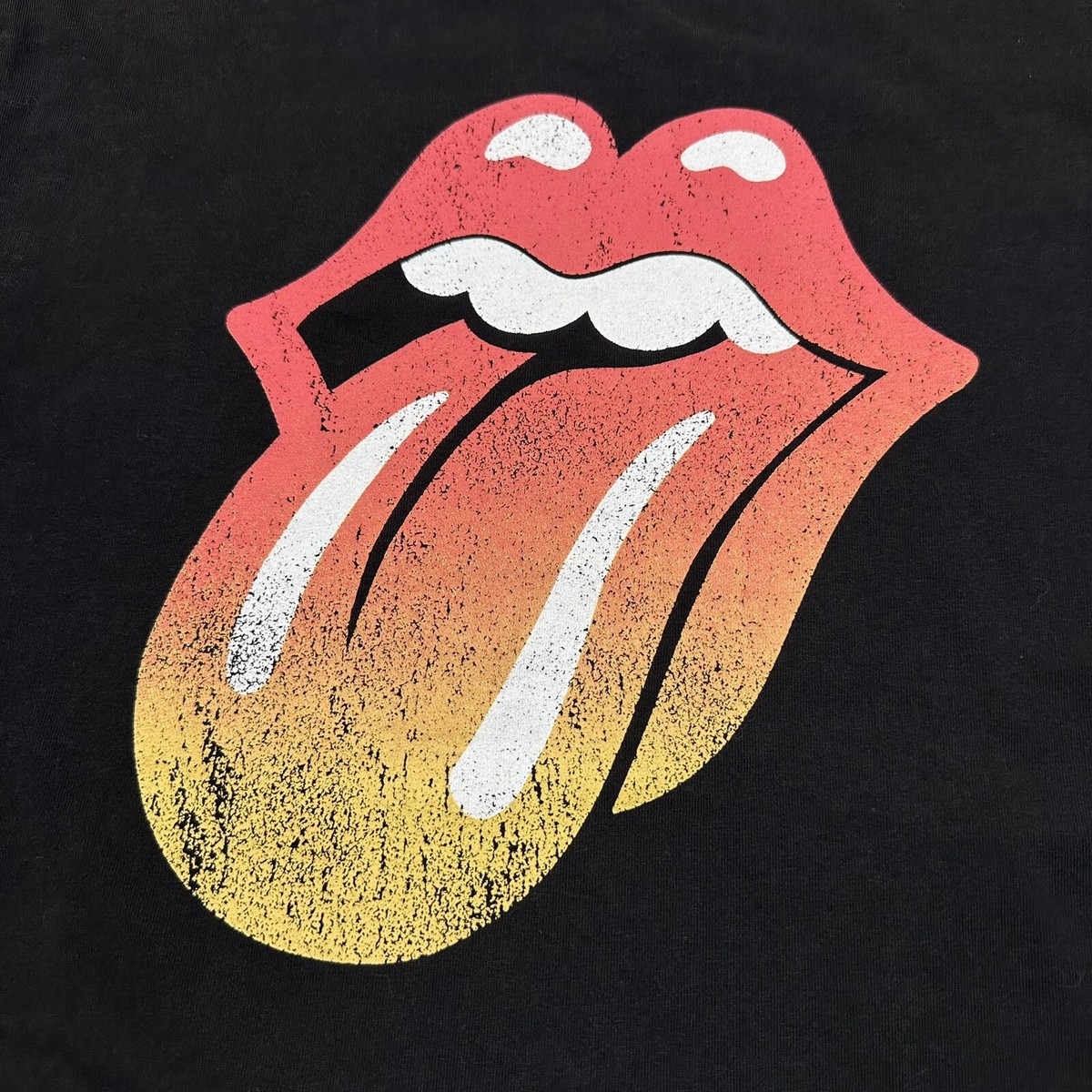 The Rolling Stones Shirt Mens Small Black Band Tee Rock N Roll