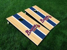 Atlanta Braves Cornhole Board Decal Wrap Skin Qty 1 24.25" x 48.25"