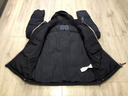 Armani Jeans Men's Navy Grey Padded Puffer Jacket Vest Size L 52 RRP £280 Nice - Picture 3 of 11
