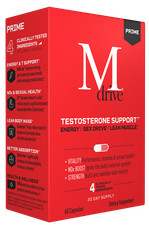 MDRIVE PRIME Testosterone Booster DHEA Tongkat Ali KSM-66 Ashwagandha S7 B12