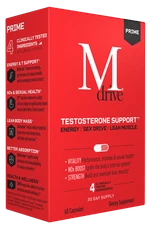 MDRIVE PRIME Testosterone Booster DHEA Tongkat Ali KSM-66 Ashwagandha S7 B12