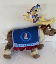 Large Disney Frozen Sven Reindeer With Bells And Blanket Plush Stuffed 10"