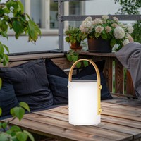 Solarlampe AußEnleuchte Tischlampe Akku Gartenlampe Dimmer Fernbedienung Led