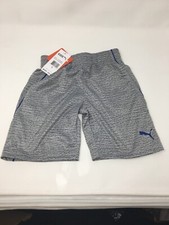 PUMA KIDS SHORTS UNISEX GYM COLOR: GRAY SIZE 5