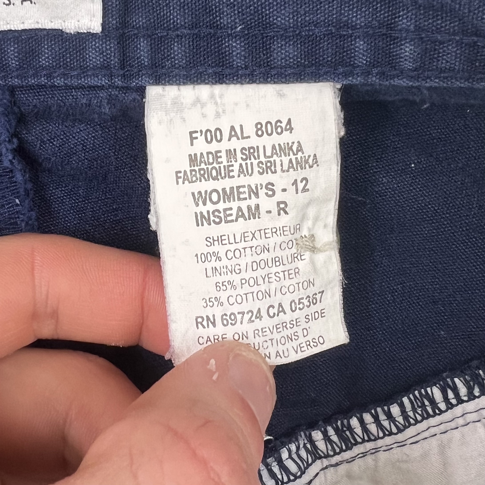 Columbia Cargo Navy Blue Trousers Casual Cotton Size 30 image 6