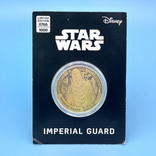 Star Wars Limited Edition Commemorative Imperial Guard Numbered Gold Coin Disney - Picture 1 of 3