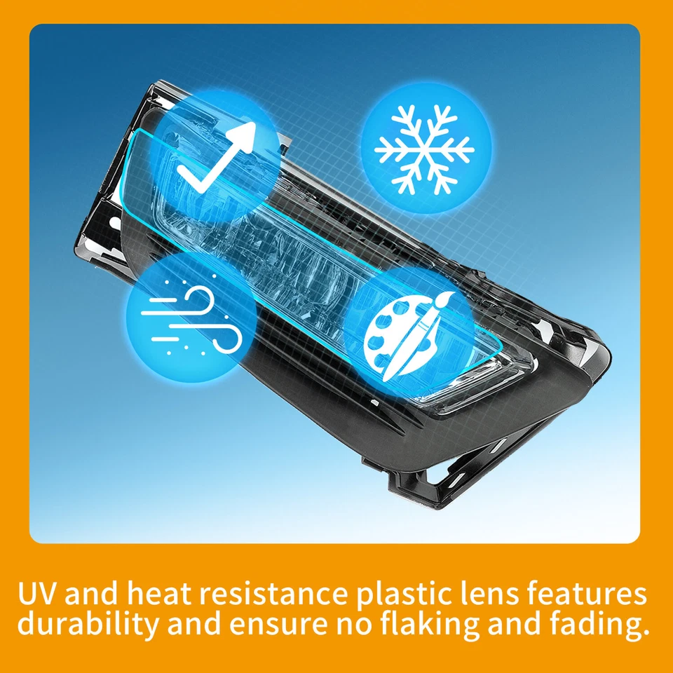 Luces antiniebla transparentes para parachoques delantero con bombillas aptas para Honda Accord 2013 2014 2015 sedán Foto 3 de 4