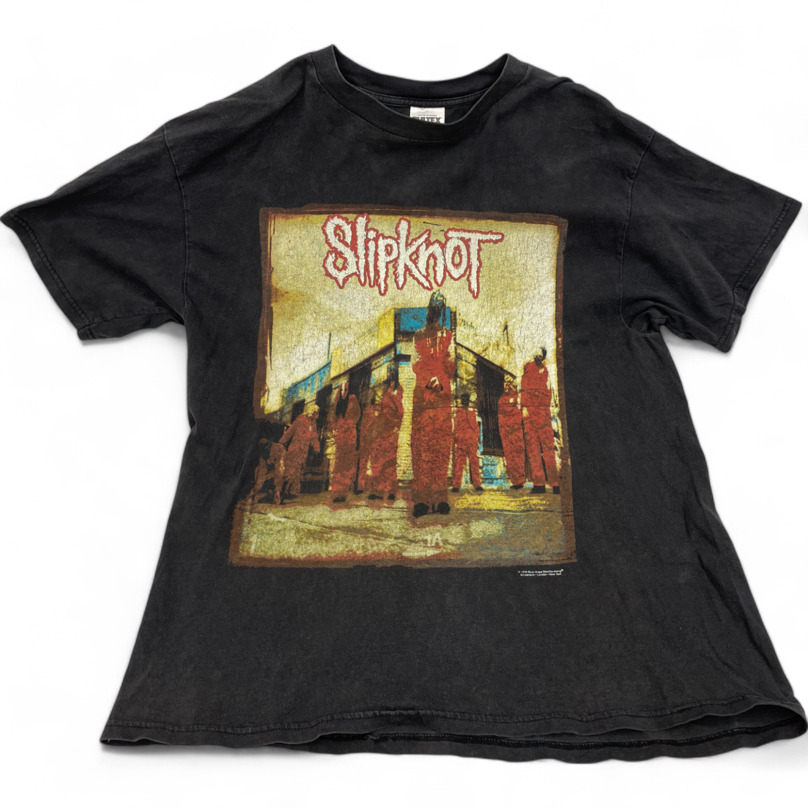 1999 Vintage Blue Grape Slipknot Concert Band Tour T-Shirt Tultex Size XL