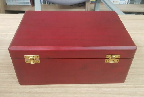 Juego de ajedrez jumbo de palo de rosa boj en caja de madera de teca cereza altura rey 6" sin tablero - Imagen 10 de 10
