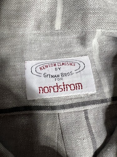 Vintage Gitman Bros Kenson Classics Shirt Men’s Button Up Linen Cotton Blend USA - Picture 4 of 6