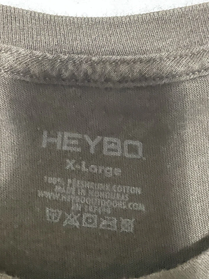 Camiseta HEYBO Outdoors Para Hombre XL Marrón Manga Corta Perro Caza Patriótico América Foto 4 de 4