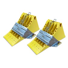 2 x Unterlegkeil LKW 6500kg, 6,5To Hemmschuh Bremskeil DIN 76051-E53 Halter