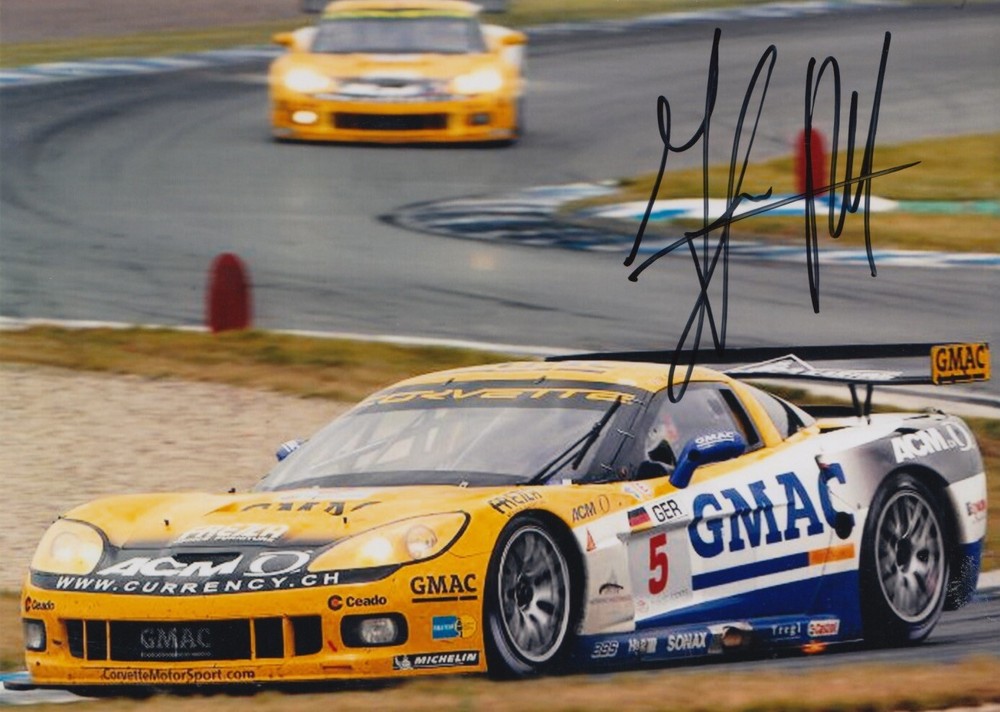 Mike Hezemans Autographed 7x5 Corvette Racing Photo 4