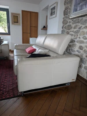 2 canapés cuir 3 places Poltronesofà - Photo 1/3