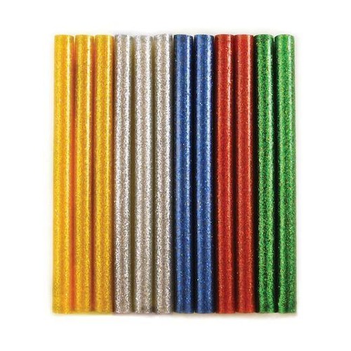 Craft Medley Dual-Temp Mini Glitter Glue Sticks - 7mm x 10cm 12pcs - Picture 2 of 2