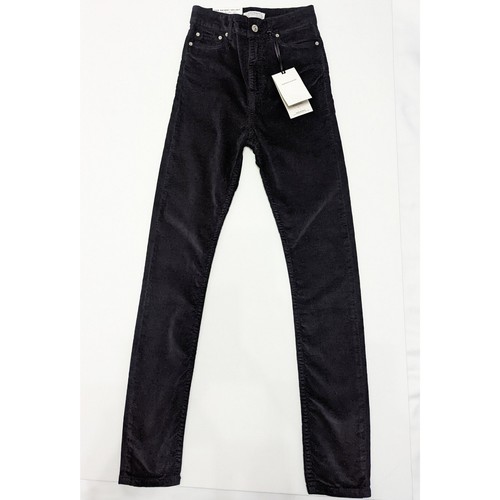 Jean Zara Premium Denim Collection - Taille 4 (34 EU), Velours Touch, Noir - Occasion TB