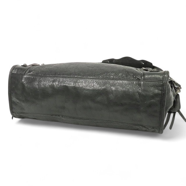 BALENCIAGA City 115748 Black Leather 2way Shoulder Handbag