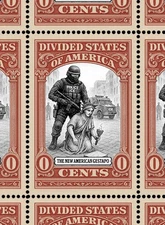tRump's American Gestapo - Art Stamps (Artistamp, Faux Postage, REPRO)  RESIST!