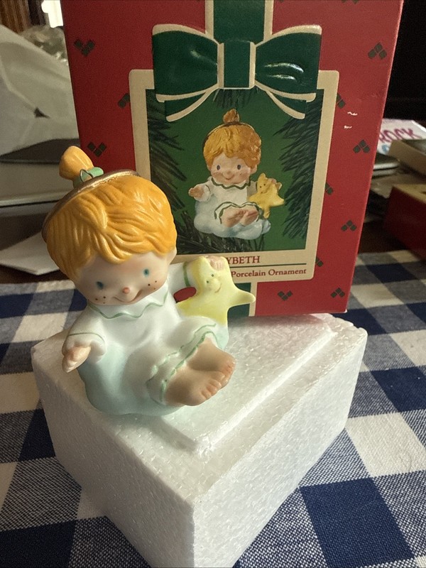 Hallmark Keepsake Ornament Hand Painted Porcelain “Katybeth”