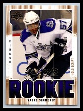 2008-09 UD MVP GOLD SCRIPT ROOKIE #368 WAYNE SIMMONDS /100