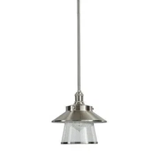Park Harbor Stockton 9" Wide Single Light Mini Pendant PHPL5011BN