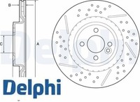 2X Bremsscheibe Delphi BG4789C 2 Bremsscheiben Vorderachse Vorne FüR Mini