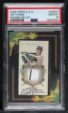 2008 Topps Allen & Ginter's Framed Mini Relics Jim Thome PSA 10 GEM MT HOF 0e2x