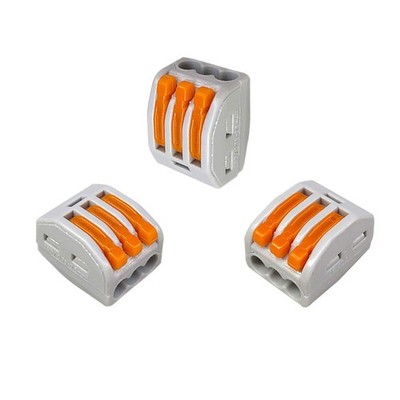 30 Stück Hebel-Mutter Drahtverbinder 3-Port Kabelklemme