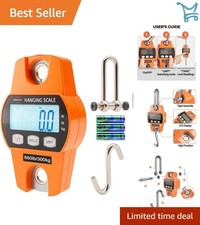 Digital Hanging Scale Waterproof Heavy Duty Fish Luggage Crane 660 LB 300 KG