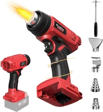 ECARKE CORDLESS HEAT AIR GUN (TOOL ONLY) - RED