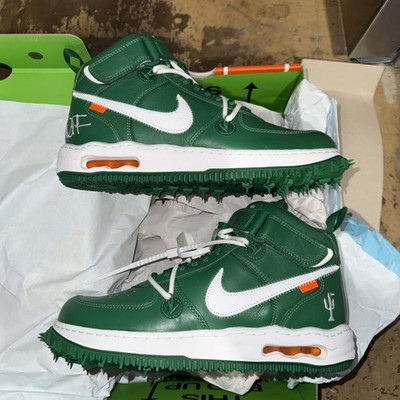 Size 9 - Nike Air Force 1 Mid SP x Off-White Pine Green