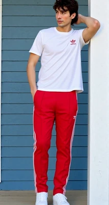 Adidas Originals Slimfit Adicolor Classics Beckenbauer Jogginghose Rouge Gr. 2XL - Photo 1/2