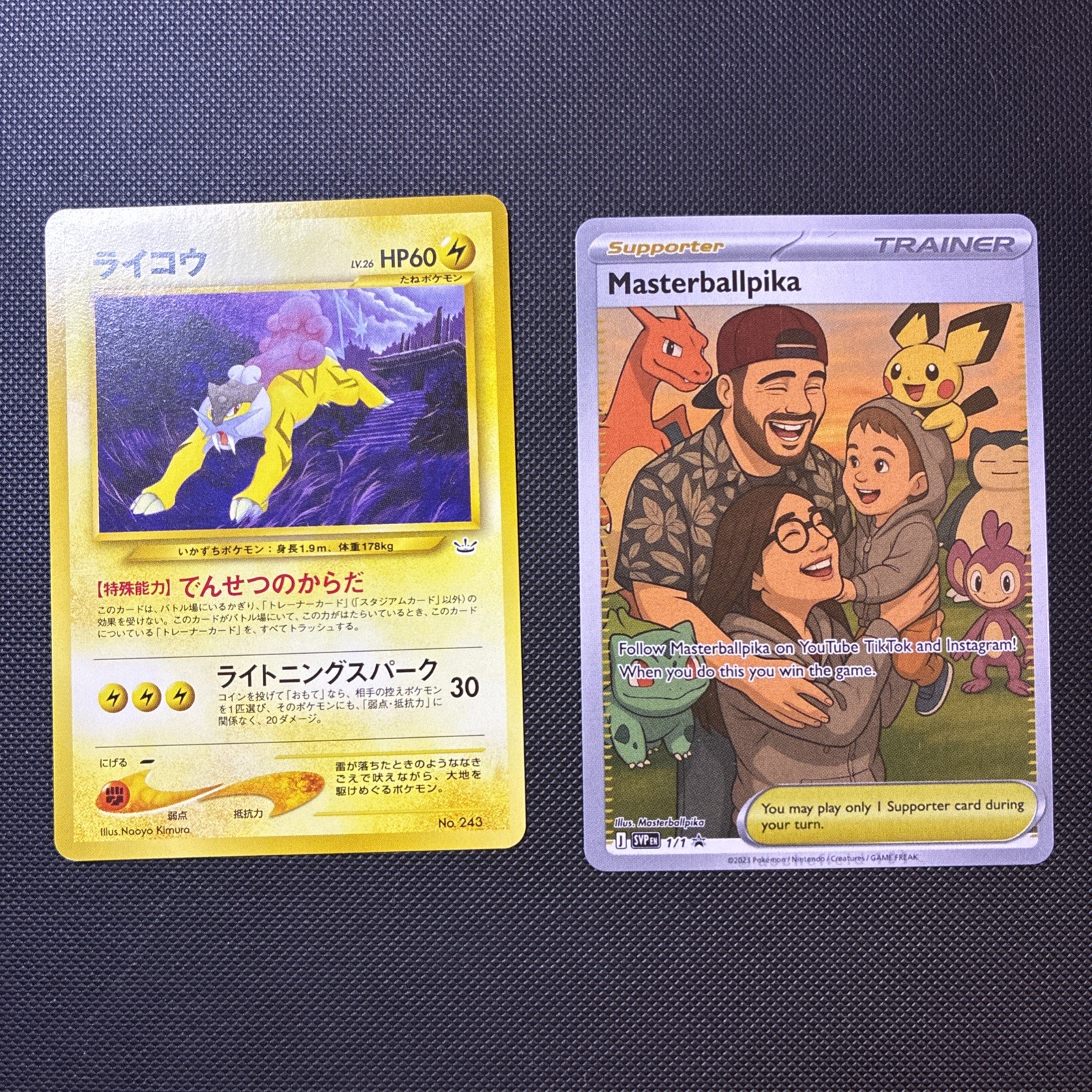 Raikou NO. 243 Neo Premium File 3 HP Japanese Pokemon Card TCG NM