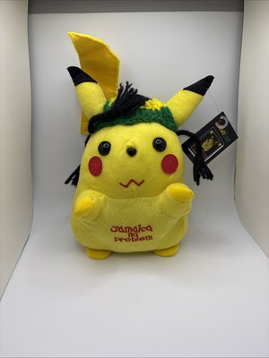 No Problem Rastafari Jamaican Pikachu Pokemon Plush Toy Doll Jamaica No Problem Rasta With ...
