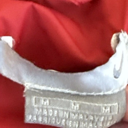 Vintage Nike Color Block Windbreaker Jacket Men’s Size Medium Red Black Swoosh - Image 4 of 4