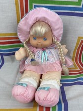 Fisher Price Puffalump Kids Pink Vintage Baby Doll 1992 15 Blonde, Blue Eyes
