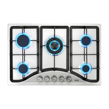 Vevor Gas Cooktop Stove Top 30inch 12250btu 5 Burners Built-in Lpgng Convertibl